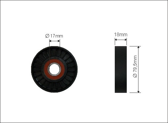 Rola intinzator,curea transmisie (3800 CAFFARO) RENAULT