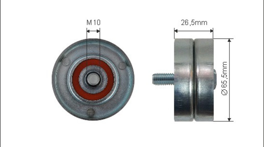 Rola intinzator,curea transmisie (39211 CAFFARO) Citroen,DACIA,PEUGEOT