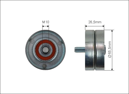 Rola intinzator,curea transmisie (39695 CAFFARO) Citroen,PEUGEOT