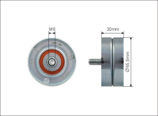 Rola intinzator,curea transmisie (39898 CAFFARO) MERCEDES-BENZ
