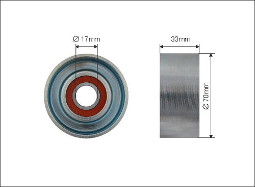 Rola intinzator,curea transmisie (43899 CAFFARO) HONDA