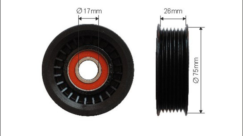 Rola intinzator,curea transmisie (46300 CAFFARO) JEEP