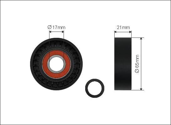 Rola intinzator,curea transmisie (46840 CAFFARO) BMW