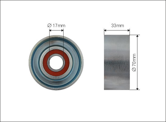Rola intinzator,curea transmisie (47599 CAFFARO) NISSAN