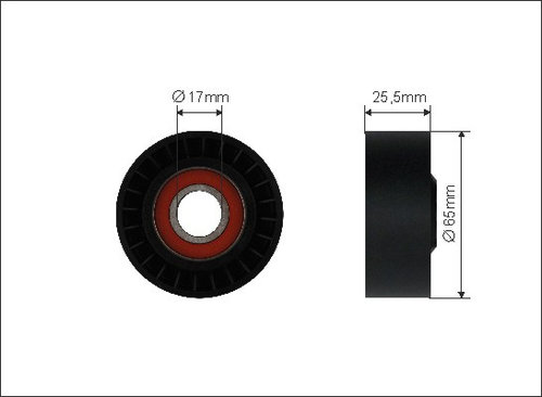 Rola intinzator,curea transmisie (48400 CAFFARO) DODGE,JEEP,MERCEDES-BENZ