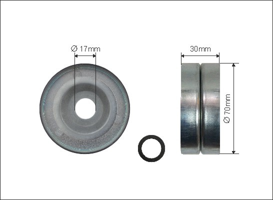 Rola intinzator,curea transmisie (49699 CAFFARO) HONDA