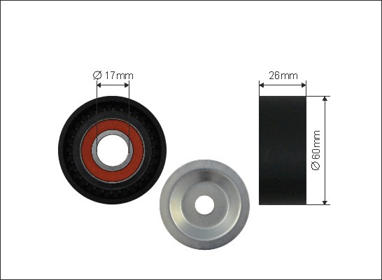 Rola intinzator,curea transmisie (500016 CAFFARO) BMW