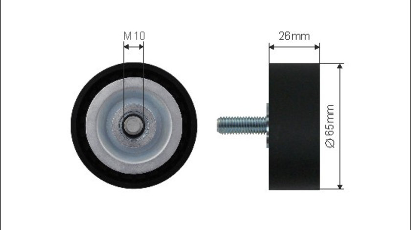 Rola intinzator,curea transmisie (500017 CAFFARO) BMW