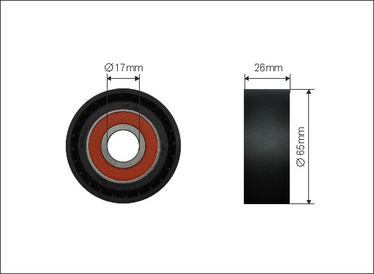 Rola intinzator,curea transmisie (500019 CAFFARO) BMW