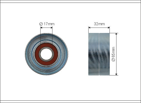 Rola intinzator,curea transmisie (500029 CAFFARO) MERCEDES-BENZ
