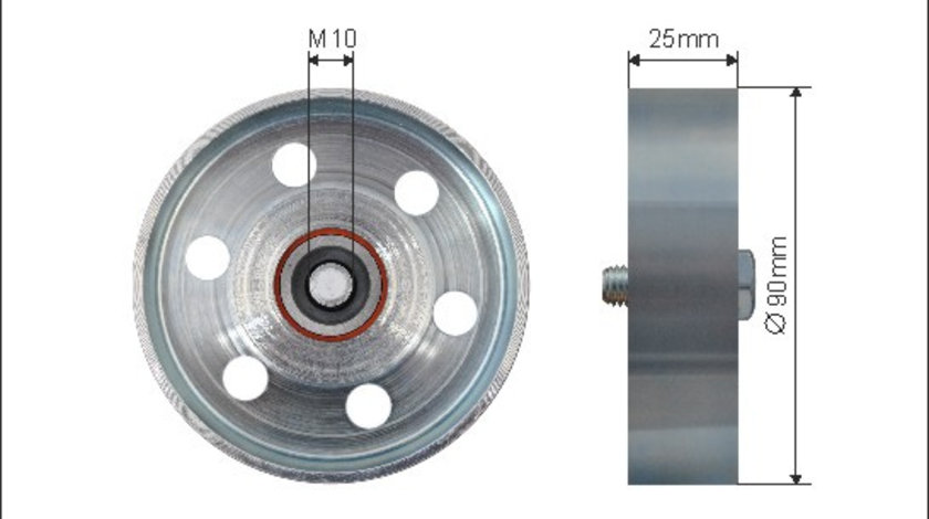 Rola intinzator,curea transmisie (500048 CAFFARO) TOYOTA