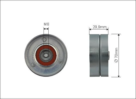 Rola intinzator,curea transmisie (500228 CAFFARO) VW