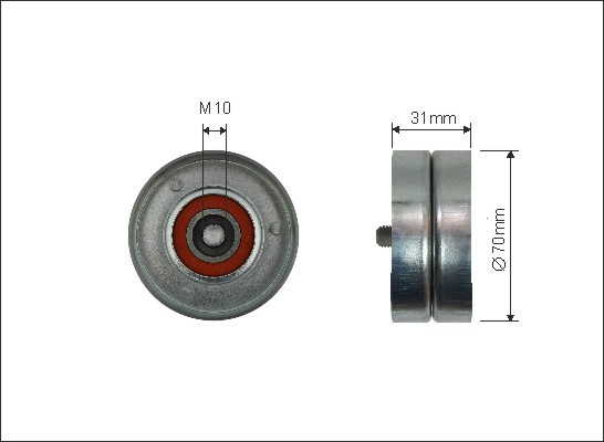 Rola intinzator,curea transmisie (500239 CAFFARO) MAZDA