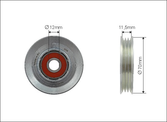 Rola intinzator,curea transmisie (500259 CAFFARO) NISSAN