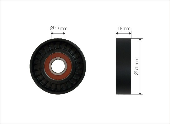 Rola intinzator,curea transmisie (500271 CAFFARO) TOYOTA