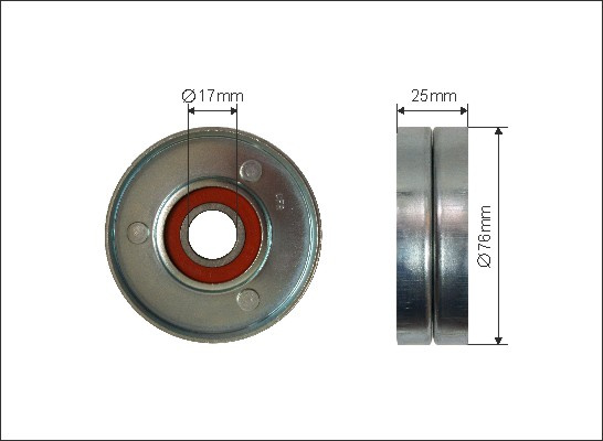 Rola intinzator,curea transmisie (500290 CAFFARO) CHEVROLET,DAEWOO,FSO
