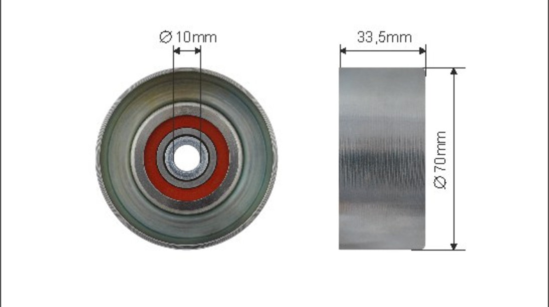 Rola intinzator,curea transmisie (500318 CAFFARO) LEXUS,LOTUS,TOYOTA