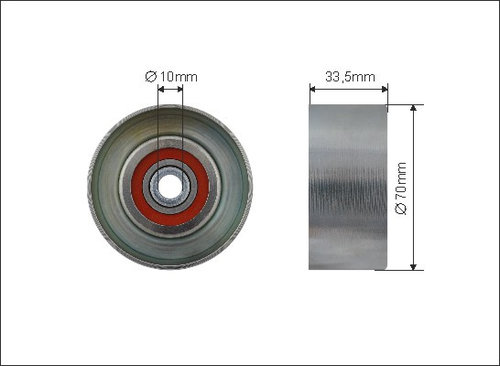 Rola intinzator,curea transmisie (500318 CAFFARO) LEXUS,LOTUS,TOYOTA