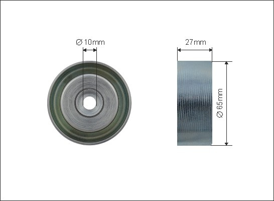 Rola intinzator,curea transmisie (500447 CAFFARO) Citroen,DACIA,PEUGEOT