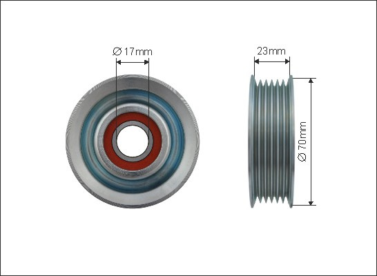 Rola intinzator,curea transmisie (500472 CAFFARO) MAZDA