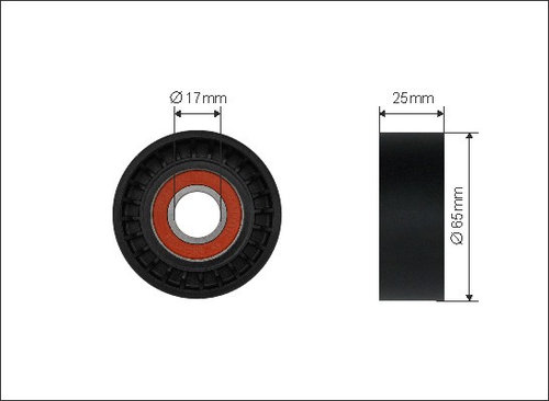 Rola intinzator,curea transmisie (500531 CAFFARO) Citroen,DS,OPEL,PEUGEOT