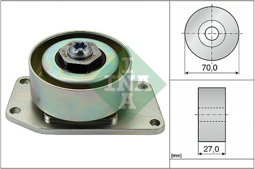 Rola intinzator,curea transmisie (531030610 INA) Citroen,PEUGEOT,PEUGEOT (DF-PSA)