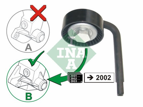 Rola intinzator,curea transmisie (531079010 INA) BMW,LAND ROVER,OPEL