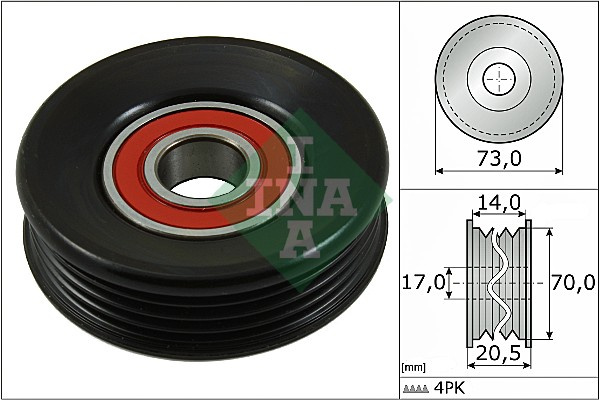 Rola intinzator,curea transmisie (531085310 INA) HONDA,ROVER,SUBARU