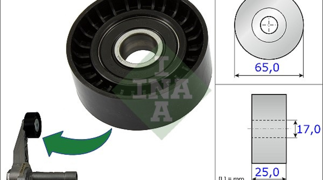 Rola intinzator,curea transmisie (531086610 INA) Citroen,DS,MINI,OPEL,PEUGEOT