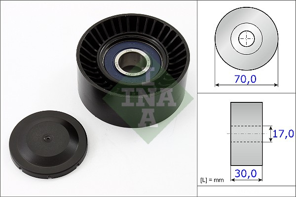 Rola intinzator,curea transmisie (531087310 INA) PORSCHE