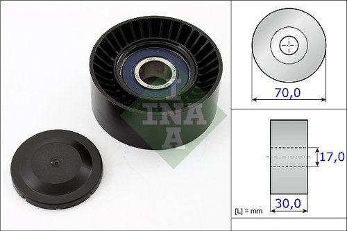 Rola intinzator,curea transmisie (531087310 INA) PORSCHE