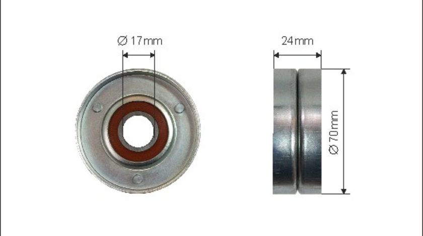 Rola intinzator,curea transmisie (6091 CAFFARO) AUDI,SEAT,SKODA,VW