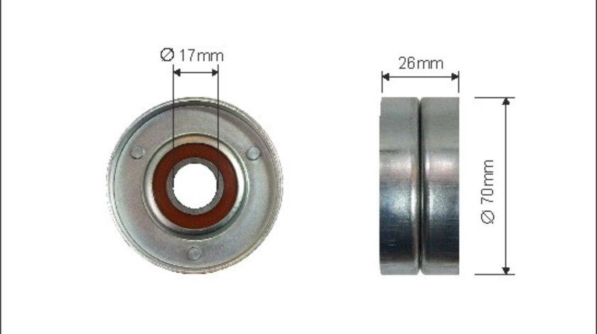 Rola intinzator,curea transmisie (6097 CAFFARO) CHEVROLET,OPEL