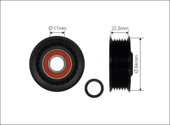 Rola intinzator,curea transmisie (8098 CAFFARO) BMW