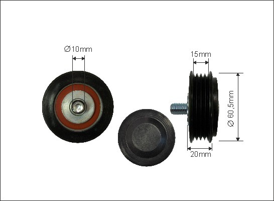 Rola intinzator,curea transmisie (8325 CAFFARO) AUDI,SKODA,VW