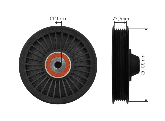 Rola intinzator,curea transmisie (8526 CAFFARO) JEEP,MERCEDES-BENZ