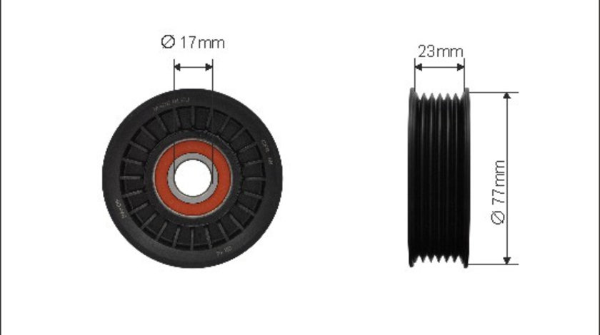 Rola intinzator,curea transmisie (8600 CAFFARO) OPEL,SAAB