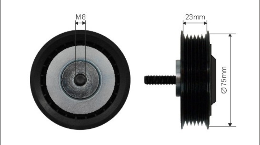 Rola intinzator,curea transmisie (8798 CAFFARO) VW