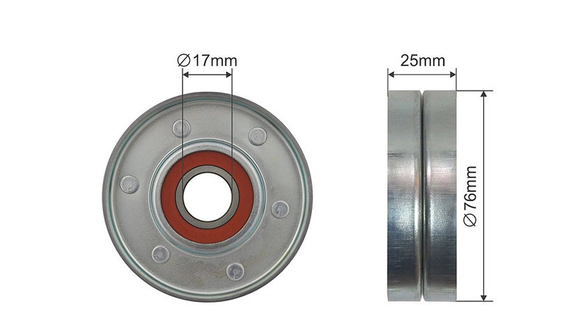 ROLA INTINZATOR CUREA TRANSMISIE, AUDI 80, A4, A6, A8, ALLROAD, CABRIOLET, COUPE, SKODA SUPERB I, VW PASSAT 2.4-2.8 08.91-03.08