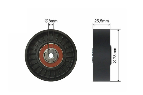 ROLA INTINZATOR CUREA TRANSMISIE, AUDI 80, A6, CABRIOLET, FORD GALAXY, SEAT ALHAMBRA, CORDOBA, CORDO...