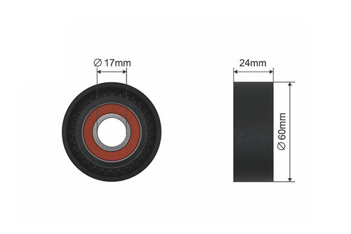 ROLA INTINZATOR CUREA TRANSMISIE, AUDI A1, A3, A4, A4 ALLROAD, A5, A6, A7, Q3, Q5, Q7, TT, SEAT ALHA...