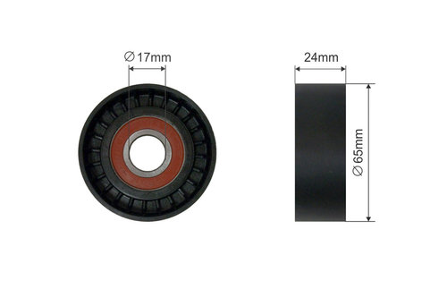 ROLA INTINZATOR CUREA TRANSMISIE, AUDI A1, A3, SEAT ALTEA, ALTEA XL, CORDOBA, IBIZA III, IBIZA IV, I...