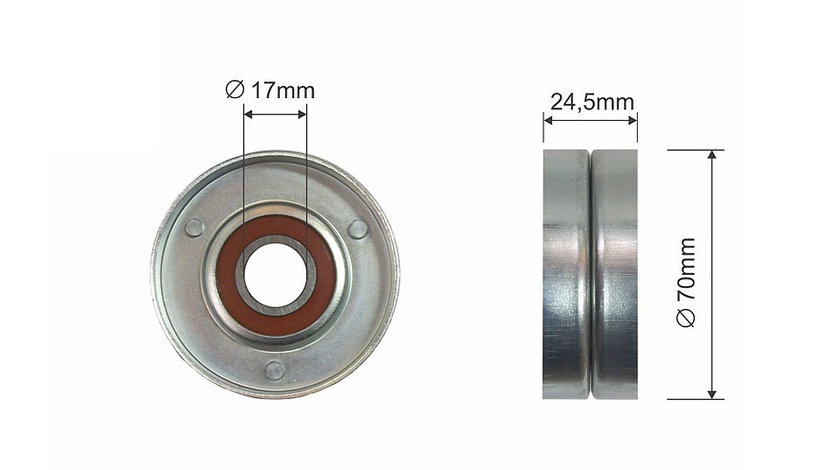 ROLA INTINZATOR CUREA TRANSMISIE, AUDI A3 1.9 tdi 1996-,SKODA OCTAVIA 1.9 tdi 1996-,GOLF IV 1.9 tdi 1997-