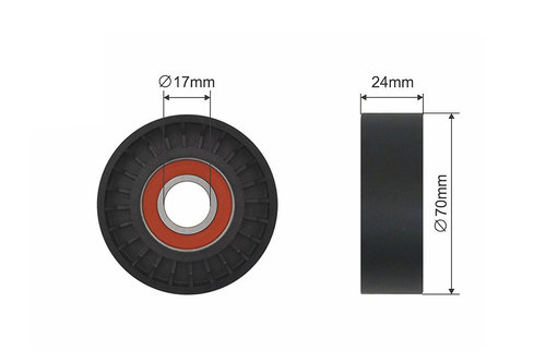 ROLA INTINZATOR CUREA TRANSMISIE, AUDI A3 1.9 tdi,2.0TDI 2003-,SKODA OCTAVIA 1.9 tdi,2.0TDI 2004-,VW...