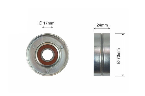 ROLA INTINZATOR CUREA TRANSMISIE, AUDI A3, SEAT CORDOBA, CORDOBA VARIO, IBIZA II, INCA, LEON, SKODA ...