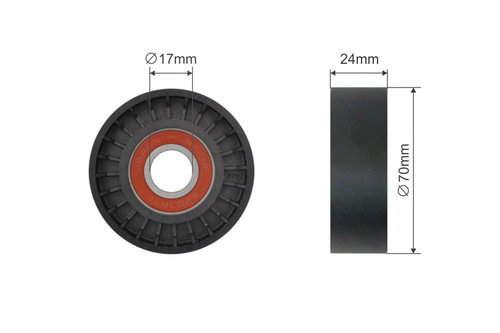 ROLA INTINZATOR CUREA TRANSMISIE, AUDI A4 1.9 tdi 2003-,2.0TDI 2005-,SKODA OCTAVIA 1.9 tdi 2004-,2.0...