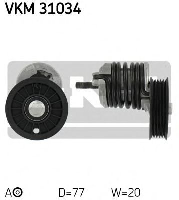 Rola intinzator,curea transmisie AUDI A4 (8D2, B5) (1994 - 2001) SKF VKM 31034 piesa NOUA