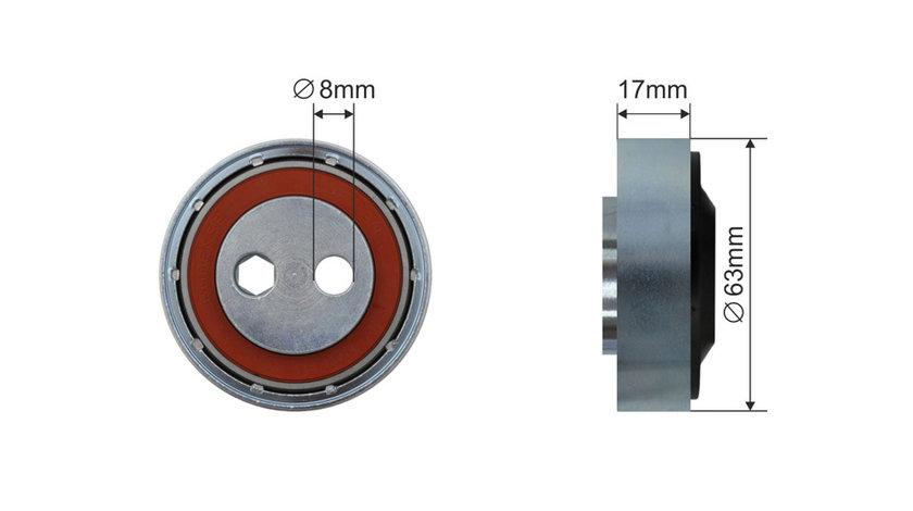 ROLA INTINZATOR CUREA TRANSMISIE, AUDI A4 97-,VW PASSAT 1997-