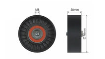 ROLA INTINZATOR CUREA TRANSMISIE, AUDI A4, A6, SEA...