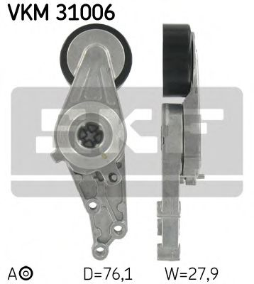 Rola intinzator,curea transmisie AUDI A4 Avant (8ED, B7) (2004 - 2008) SKF VKM 31006 piesa NOUA